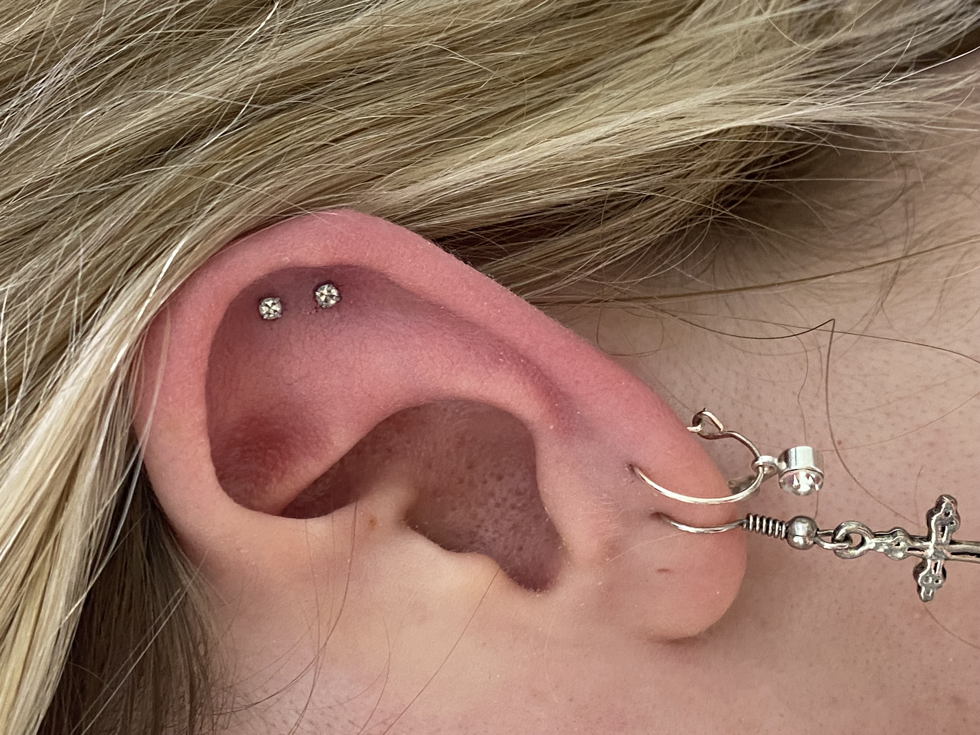 Double helix piercing